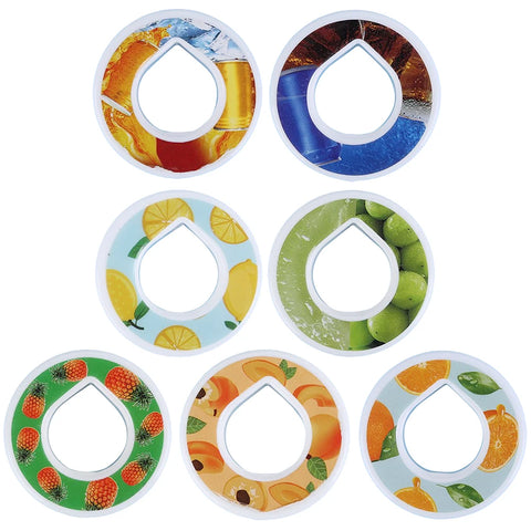 7pc Sugar-Free Drink Enhancer Pods, Scented Flavor Rings for Water