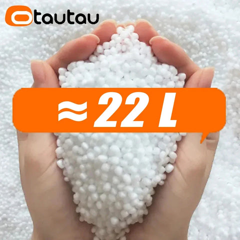 22L Eco-Friendly Bean Bag Chair Filler, 3-5mm EPS Foam Balls, Refill for Pouf, Ottoman, Sofa, Stool