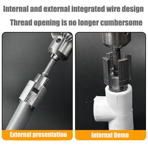 1/2in PPR Pipe Tap & Die Thread Slotting Tool for Internal/External Threads