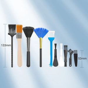 10-Piece PC Laptop Keyboard Cleaning Brush Kit - Dust Cleaner for Car, Phone, Shaver & Household Accessories