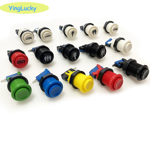 Arcade Push Button Switch for 28mm Hole, Long Cap, American Style