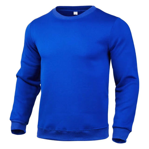 2024 Unisex Solid Color Round Neck Long Sleeve Casual Pullover Sweater