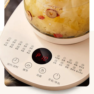 1.5L Transparent Glass Electric Kettle Household Multifunctional Health Kettle Flower Tea Decoction Split Type Kettle
