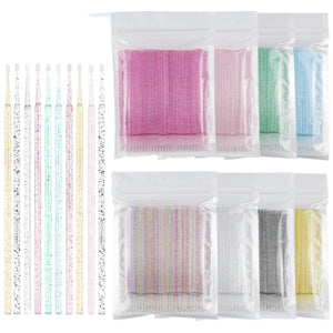 100 Pack Disposable Mascara Brushes for Lash Extensions & Makeup Application