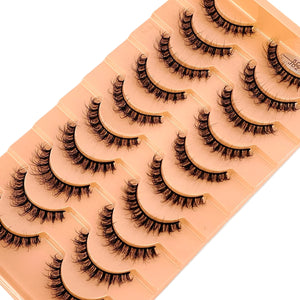 10 Pairs 3D Mink False Eyelashes Set - Long Natural Volume Lash Extensions