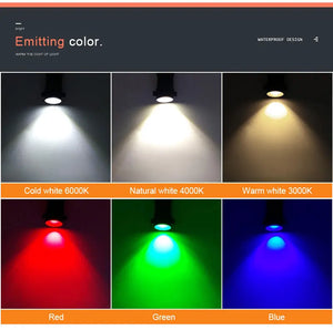 10-Pack LED Garden Lawn Lights Waterproof AC/DC Outdoor Spike Path Spotlights IP65 - 220V/110V/12-24V, 7W/5W