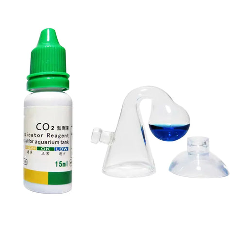 Aquarium CO2 Indicator Solution Tester for Plant Growth and Fish Tank Monitoring