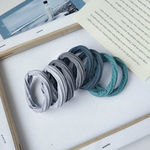 10-Pack No-Crease Spiral Hair Ties - Elastic Ponytail Holders for All Hair Types