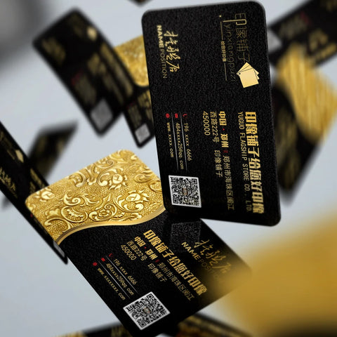 Custom Waterproof White PVC Business Cards - Frosted, Personalized, Name & Visiting Card Printing