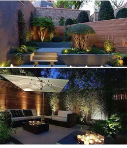 10-Pack LED Garden Lawn Lights Waterproof AC/DC Outdoor Spike Path Spotlights IP65 - 220V/110V/12-24V, 7W/5W
