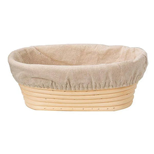 10" Oval Rattan Bread Proofing Basket for Sourdough Baking