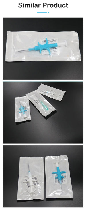 100 Pcs Pet Microchip 134.2kHz FDX-B Animal ID Chip with Syringe, ISO Standard