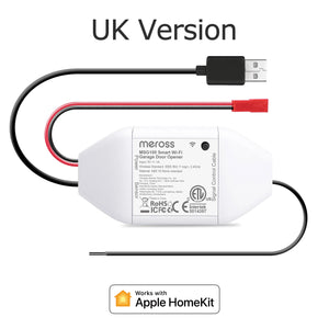 HomeKit Smart WiFi Garage Door Opener with Remote Control & Sensors, Compatible with Alexa, Google Assistant, SmartThings