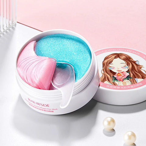 60-Pack Eye Treatment Patches for Dark Circles & Puffiness, Hyaluronic Acid & Collagen Formula