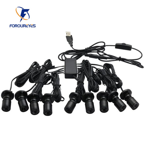 Dimmable USB LED Cabinet Lights 5V Downlight for Display, Counter, Wine Rack, Garage, Exhibition, Shelf Mini Spotlight Kit
