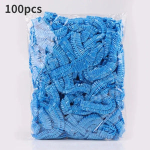 100-Pack Disposable Shower Caps Waterproof Hair Protection for Bath, Salon, Travel