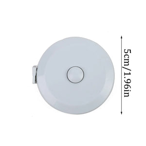 1.5m Portable Soft Tape Measure for Students, Sewing, Clothing, Auto Retract, Compact & Durable