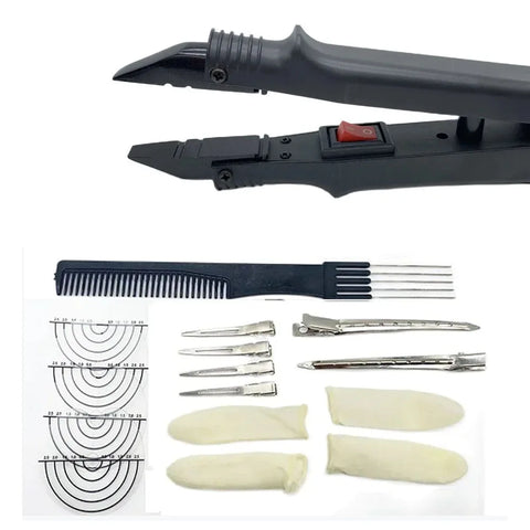Flat Tip Hair Extension Iron Tool - Loof Connector for Hair Extensions 611b
