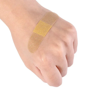 100 Pack Waterproof Nonwoven Adhesive Bandages First Aid Strips Patch Plaster