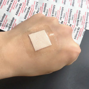 100pcs Waterproof Transparent Square Bandages 38x38mm - Adhesive Wound Plaster Dressing
