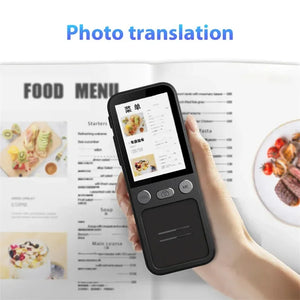 Portable T16 AI Voice Translator: 138 Languages, Real-Time, 3.1" Screen, Offline Capability, Voice Record