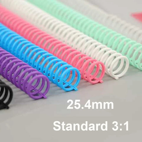 A4 34-Hole Loose-Leaf Notebook Binding Rings Coil Large Capacity Plastic Binder Rings