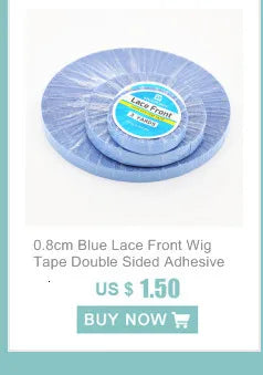 0.8cm Blue Double-Sided Lace Front Wig Tape for Extensions/Toupees/Wigs