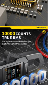 10,000 Counts DC/AC Current Voltage Clamp Meter USB Charger 600A Ampere Tester NCV Electrician Tool