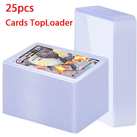 25-Pack Trading Card 3x4" Toploader Sleeves Protectors for Collectibles