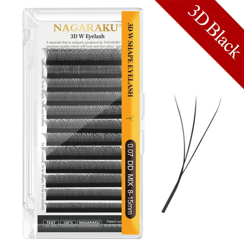 3D Faux Mink Lash Clusters, Natural Volume Eyelash Extensions, 0.05-0.10mm Thickness