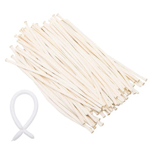100-Pack White Balloons with Garland Strips for Wedding Party Decor Set