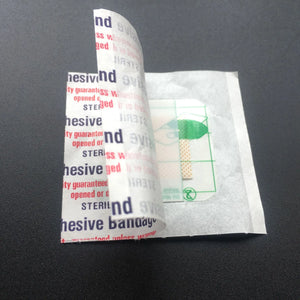 100pcs Waterproof Transparent Square Bandages 38x38mm - Adhesive Wound Plaster Dressing