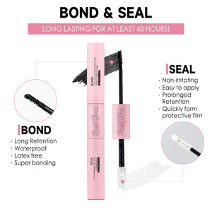 "Eyelash Extension Remover Kit: Tweezers & 8ml Glue Remover"
