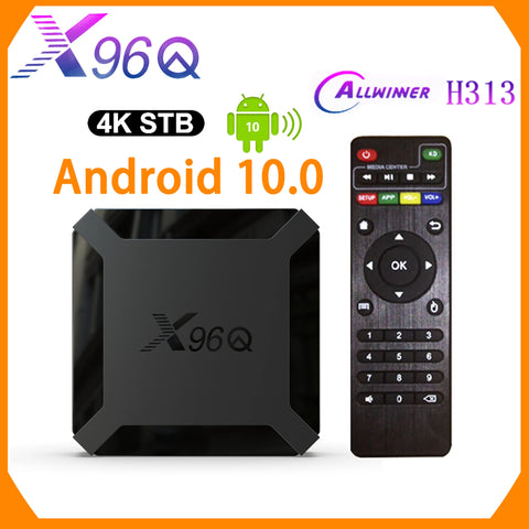 Android 10.0 TV Box 4K Allwinner H313 Quad Core 2GB/16GB or 1GB/8GB WiFi Streaming Player