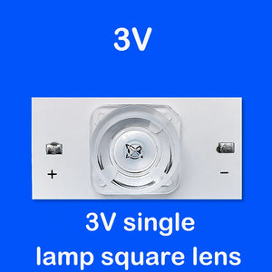 100pcs SMD LED Lamp Beads with Lens & Filter for 32-75" TV Repair, 2m Cable, Backlight Strip Accessories