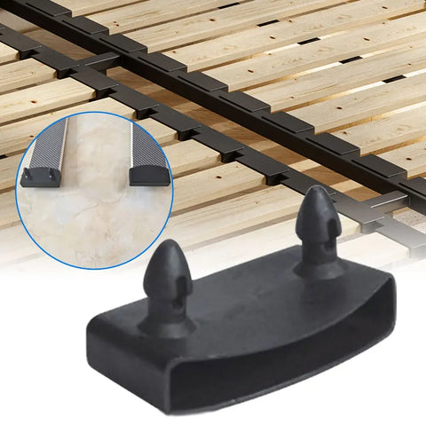 20pcs Black 55mm Bed Slat Holders Caps Fixings 2-Pin Replacements for Centre, Ends, Sides