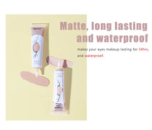 Matte White Waterproof Eyeshadow Primer & Concealer Base - Long-lasting Makeup Finish