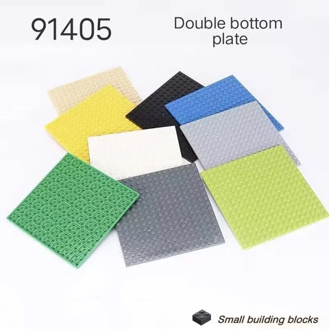16x16 Double-Sided Building Block Baseplate for Creative Construction Projects