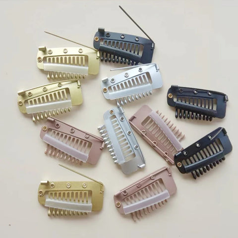 Chunni Dupatta Clips with Safety Pin Hair Grip for Hijab & Tikka - 5/10 Pack