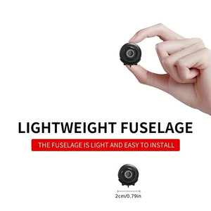 1080p Mini Camera with Night Vision, Motion Detection, Portable Wireless WiFi Surveillance, Lightweight Security Cam