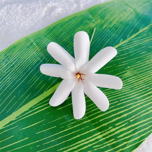 100pcs Foam Tiare Flower Hair Picks Tropical Polynesian Hula Accessories