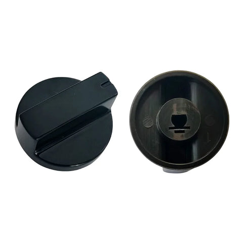 Black Gas Stove Knobs 2pcs 6mm Bakelite Rotary Switch Oven Control Parts Kitchen Repair Accessories