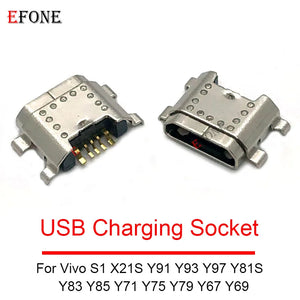 10 Pack USB Charging Port Dock Connector Repair for Vivo S1 X21s Y91 Y93 Y97 Y81s Y83 Y85 Y71 Y75 Y79 Y67 Y69