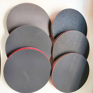 10 Pcs 6" Foam Flocking Sandpaper Discs, Wet Dry, 500-3000 Grit Abrasive for Grinding
