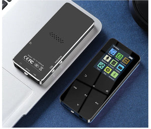 2" Metal Touch MP3 MP4 Music Player, Bluetooth 5.0, FM Radio, Alarm, E-book, Card Support