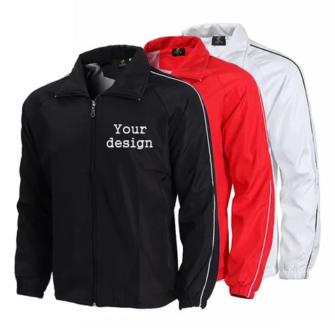 Custom Logo Windbreaker Jacket for Men & Women - Lightweight, Outdoor, Riding, Casual Sports Jacket