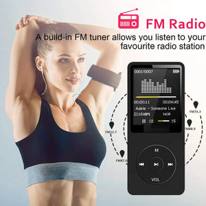 128GB Bluetooth MP4/MP3 Lossless Music Player with FM Radio & Recorder for Sports