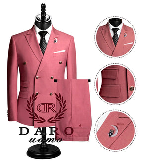 "2024 Men's Slim Fit Suit 2-Piece Set: Formal Business Wear (Jacket+Pants)"