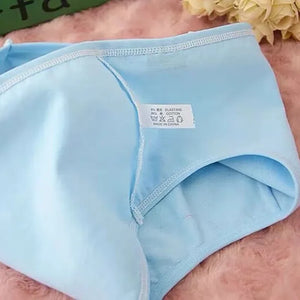 10-Pack Teen Cotton Underwear Girls Solid Colors Ages 10-16 Kids Panties