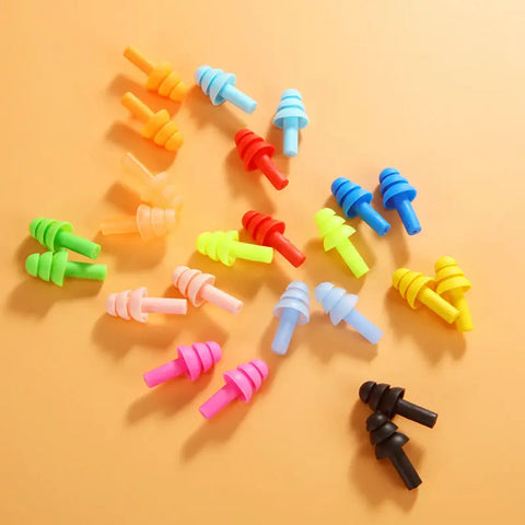 10 Pairs Silicone Noise-Reducing Ear Plugs for Sleeping, Sound Insulation, Anti-Snore, Comfortable Ear Protectors